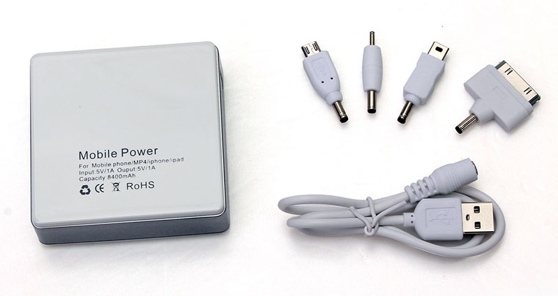 Портативное мобильное зарядное устройство USB 8400mAh