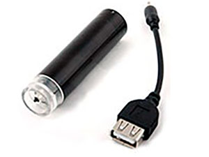 Портативное зарядное устройство miniUSB от пальчиковой батарейки AA